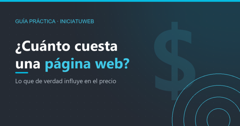 Ilustración: cuánto cuesta una página web en 2026