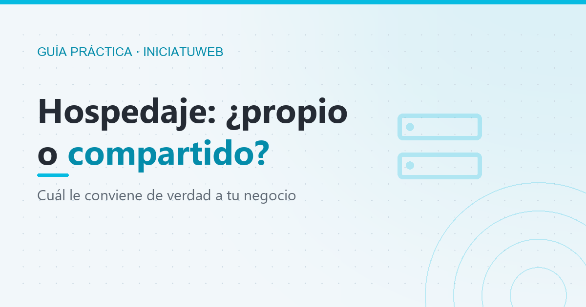 Ilustración: hospedaje propio o compartido