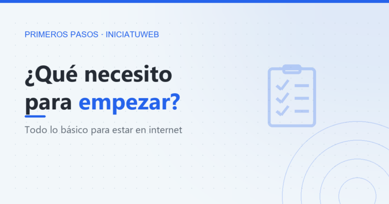 ¿Qué necesito para poner mi negocio en internet? Guía para empezar