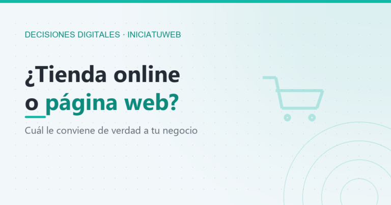 ¿Tienda online o página web? Cuál le conviene a tu negocio