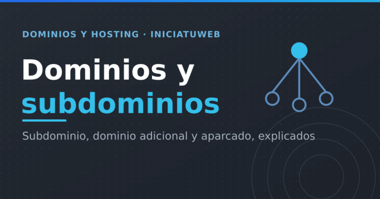 Un dominio principal ramificado en varios subdominios
