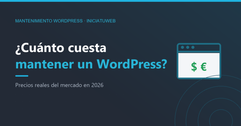 ¿Cuánto cuesta mantener un WordPress? Precios reales en 2026