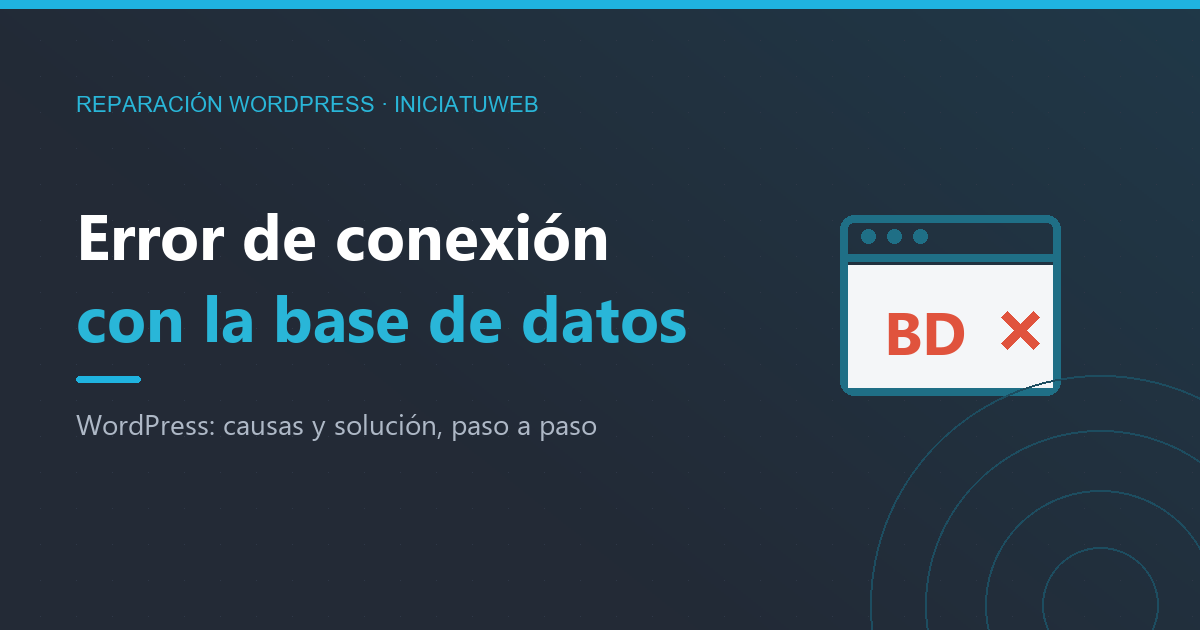 Error de conexión con la base de datos en WordPress