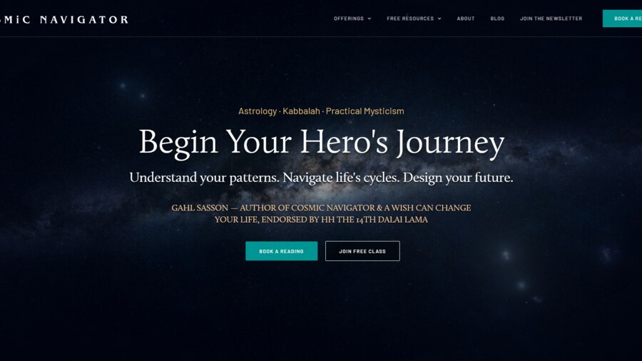 Sitio web de Cosmic Navigator