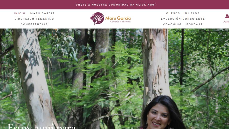 Sitio web de Maru García