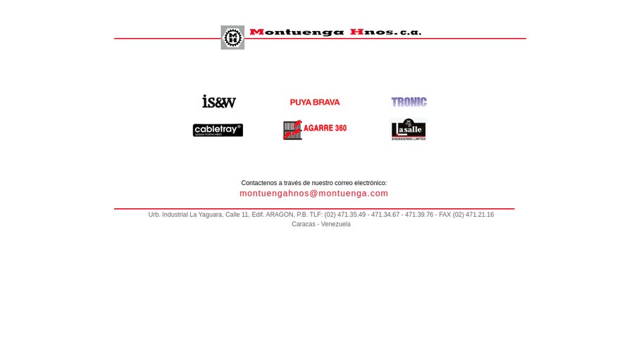 Sitio web de Montuenga Hnos.