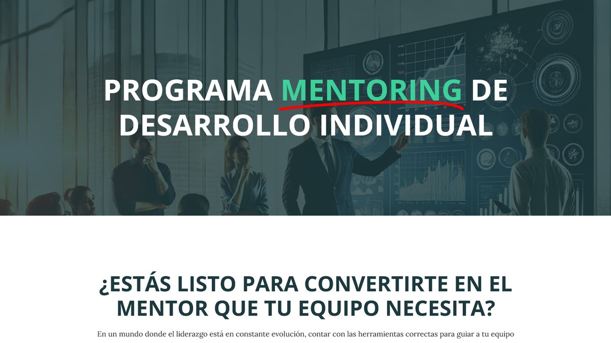 Sitio web de Nuevamente - Programa de Mentoring