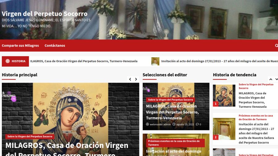 Sitio web Virgen del Perpetuo Socorro